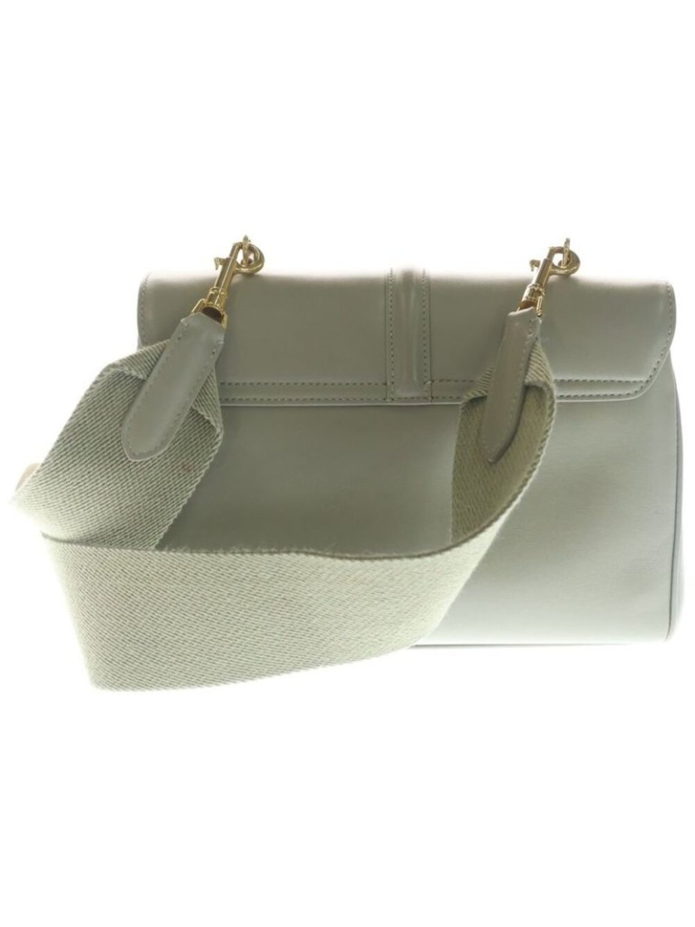 Celine Teen Soft 16 Shoulder Bag Mint Green Light Khaki Leather Gold - Picture 2 of 6